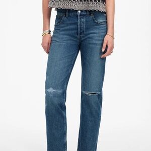 Madewell - The Dean Easy Straight Crop Jean